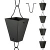TE DEUM Square Link Rain Chain, 8.5 Feet Length, 3.7inch