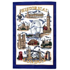 Elgate London Tea Towels Set of 2 London & Street Names Historical London