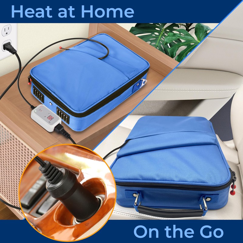 SereneLife Portable Massage Stone Warmer Set - Electric Spa Hot