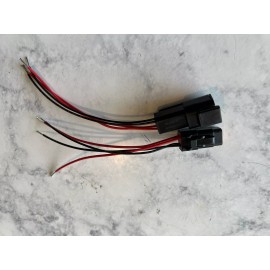 Deutsch 18 AWG Black Deutsch DTM 4 Pin Automotive Wire Waterproof 2 Black & 2 Red Wires