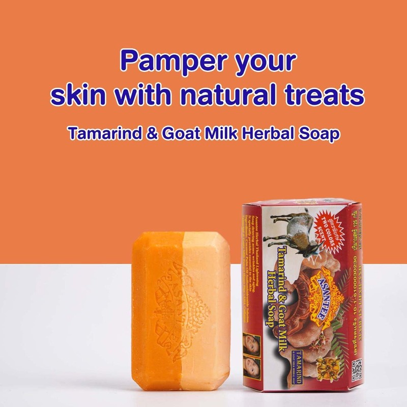 ASANTEE TAMARIND & GOAT MILK HERBAL SOAP 125 G. (Pack
