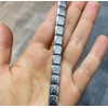 Brazalete italiano con diseño de estrellas de Acero Inoxidable 316L