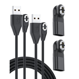 USB C Adapter & Charging Cable for Aftershokz Headphones, Compatible with Shokz Aeropex, OpenRun, OpenRun Pro, OpenRun mini, OpenComm 2/UC, for Aftershokz Charging Cable - 2 Adapter & 2 Cable