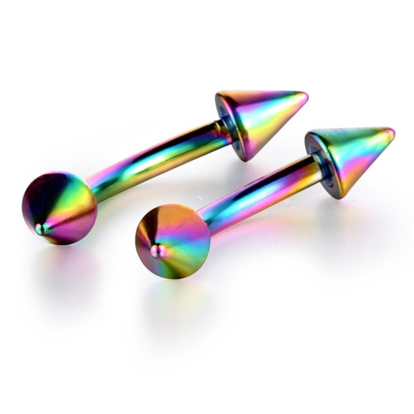 Stayoung Stainless Steel Eyebrow/Tragus/Lip/Ear/Ear Piercing/Earring/Eyebrow Body Piercing, 4 Colours, Stainless