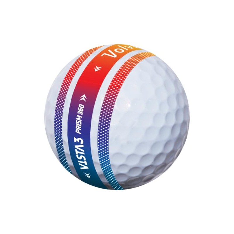 Volvik 2024 New Vista 3 Prisim Dozen (12 Balls), Premium