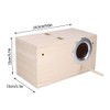 Bird House, Natural Wooden Aviary Breeding Box Mating House Small