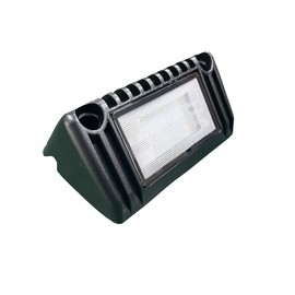 QHLightlux 5 Inch LED RV Patio Lights Exterior, Awning Outdoor Porch Light Fixture, 12V/24V DC, 6000K Cool White, Down Angle Flood Beam, for Truck Boat Camper, Aluminum Housing Black Finish, 1 Pack