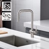 SUMERAIN Pull Down Kitchen Sink Faucet with Sprayer Brushed Nickel