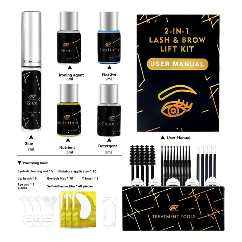 Kit Lash Lifting Rizado De Pestañas 2 En 1 Para