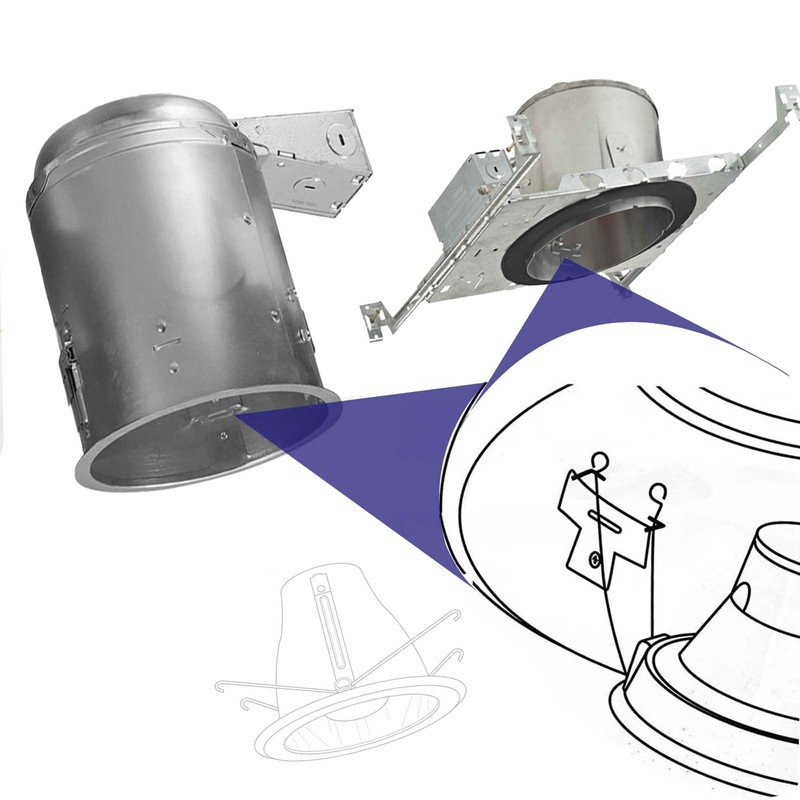 HDYEGY 100Pcs Recessed Light Clips,304 Stainless Steel Retrofit Recessed Downlight