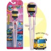 Ausbildung Essstäbchen Chopsticks Stäbchen für Kids Kinder (yellowpink Bus)