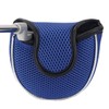 Andux Mesh Mallet Putter Cover Golf Putter Head Covers Blue,