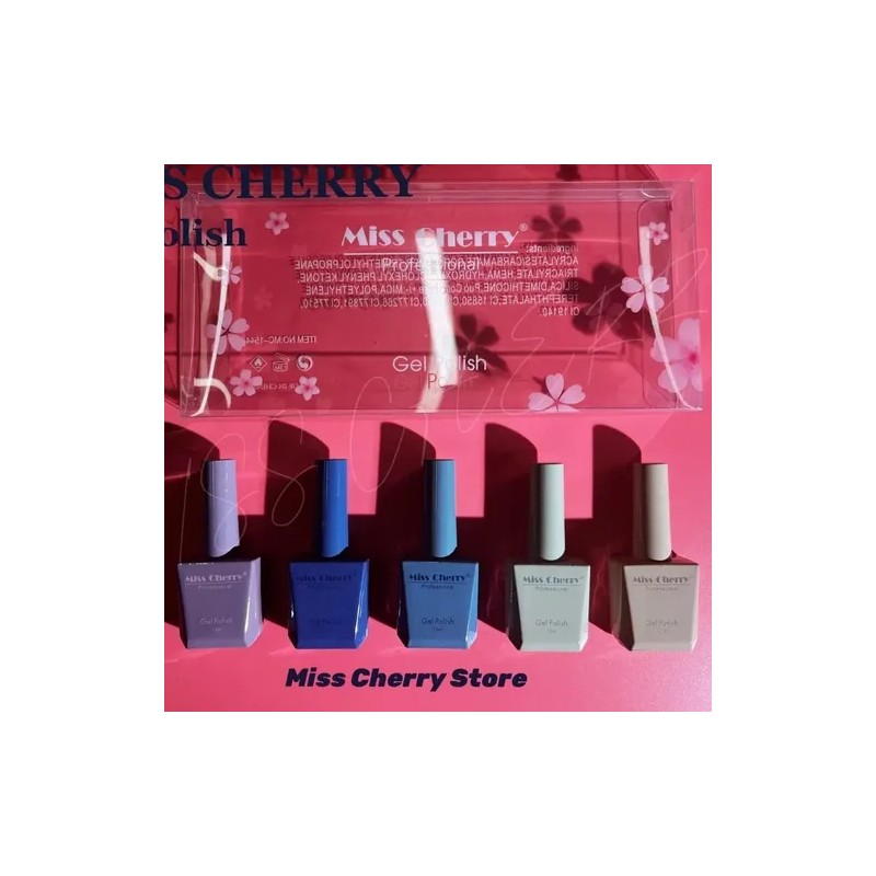 Gama Miss Cherry 5pz Gel Semi Uvled 12ml Gama A