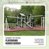 Playsafer 4' Flexible Interlocking Rubber Edging Border System for Playgrounds,