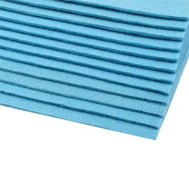 cyclingcolors 2 x Coloured Felt Felt Fabric Hobby Crafts Sewing Scrapbooking Craft Decoration Decoupage A4 20 x 30 cm Thickness 1.5-2 mm Polyester 300 g/m² - Azure Blue