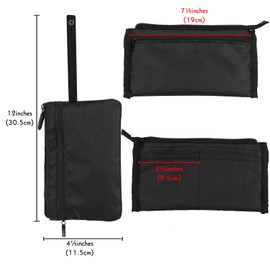 Travel Wallet with Hidden Safe Pocket, Passport Wallet with Metal Snap Button for Cash, Credit Cards and Travel Documents, Money Belt for Travel Women and Men Hidden