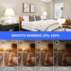 Powfloven 5000mAh Rechargeable Light Bulbs with Remote, E26 Wireless LED