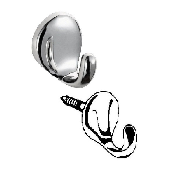 Haceka Doppelhaken Standard, Silber, 10 x 10 x 5 cm