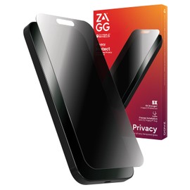 ZAGG ZAGG InvisibleShield Glass Elite Privacy iPhone 15 Pro Max Screen Protector - 5X Stronger with Reinforced Edges, 2-Way Privacy Filter, Scratch & Smudge-Resistant Surface, Easy to Install
