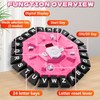 Resflycheng Word Game Family Board Game with Digital Display Timer,