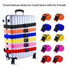 2 Pack Suitcase Straps, Bright Color Adjustable Luggage Belts, TSA