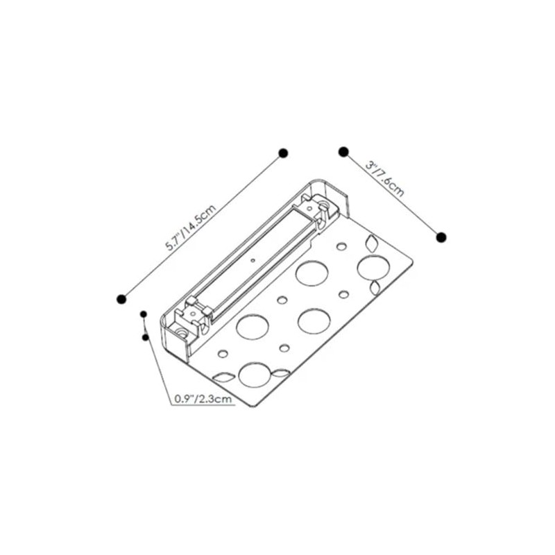 SPW Pro-Trade PT-LL2-BK-LED Ledge Light 5.7" Length with Mounting Plate