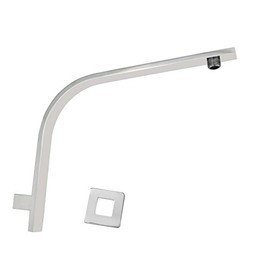 Chrome Square Gooseneck Extension Shower Arm Wall Mounted Shower Head Holder