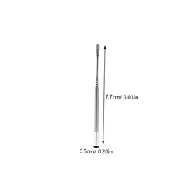 Healeved 3sets Professional Ear Cleaning Tool Kit Stainless Steel Ear Wax Remover Spiral Design and Cleaning Brush Safe Comfortable Care Random Style