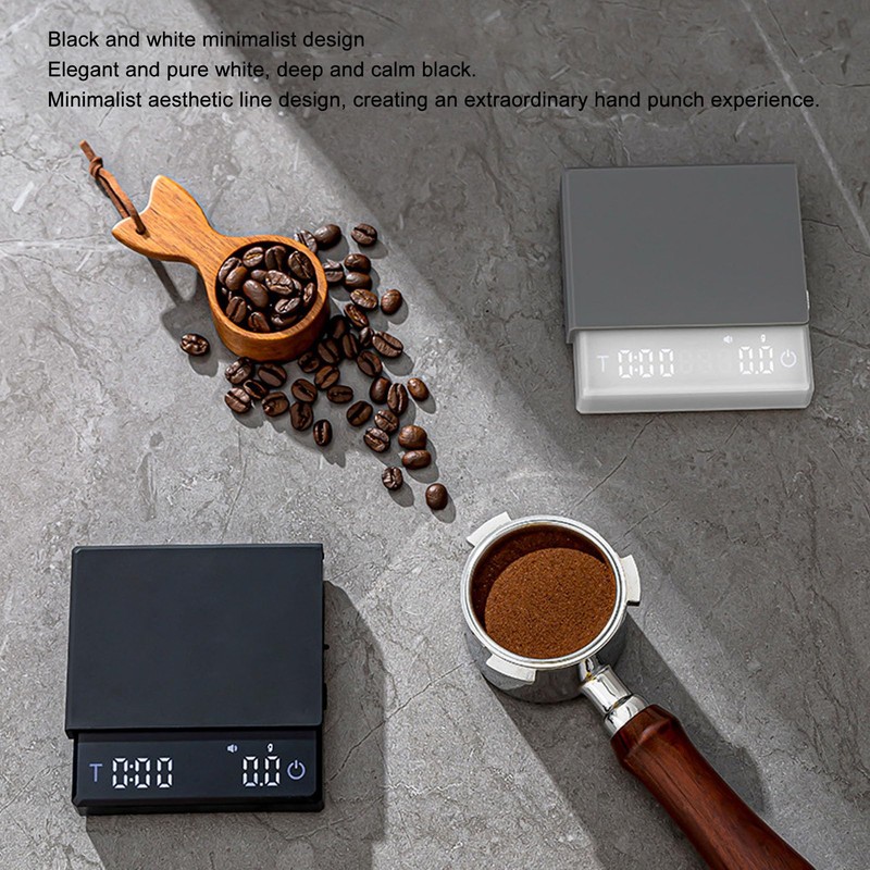 PenRux Báscula Digital de Café con Temporizador, 0.1g Alta Precisión
