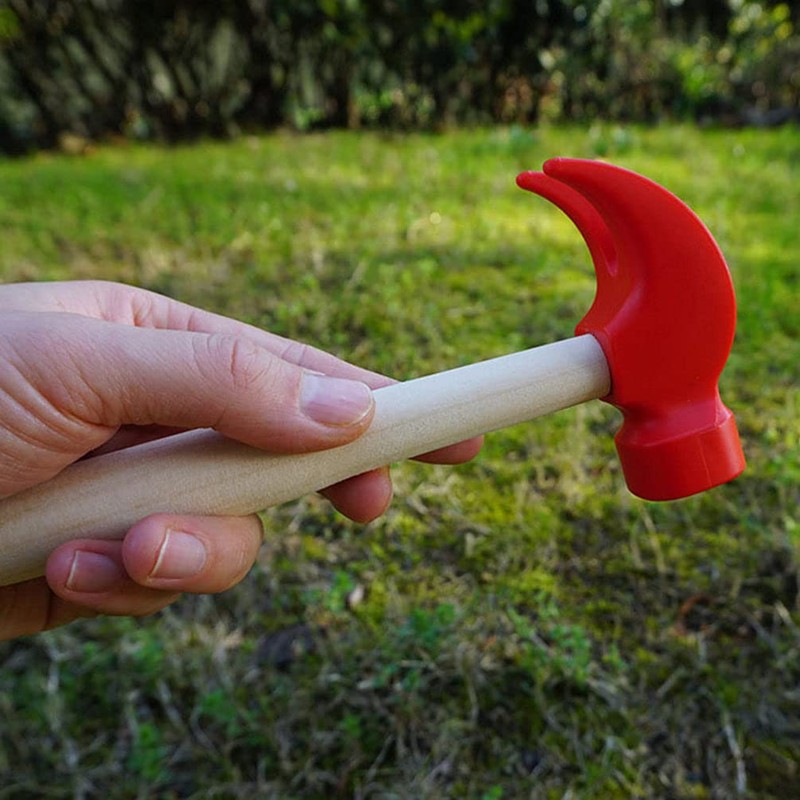 Kisangel 1Pcs Wooden Hammer Mini Simulation Hammer Maintenance Pretend Play