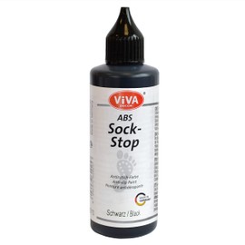Viva Decor ABS Sock Stop 82 ml - Black - Liquid Non-Slip Coating for Socks, Versatile Use on Wool, Felt, Carpets and Textiles - Sock Stopper for a Secure Hold