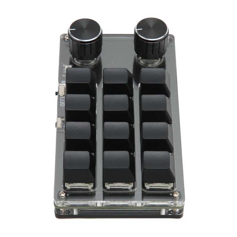 Mini Keypad 12 Keys 2 Knobs USB Or BT Connection