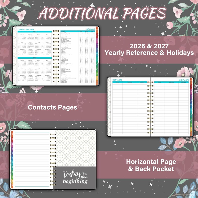 2026 Planner - 2026 Planner Weekly and Monthly with Tabs,