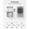 TROND Outlet Extender Surge Protector - Multi Plug Wall Outlet