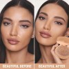 Phofay Base De Maquillaje En Polvo Compacto Fijador Mate 16h