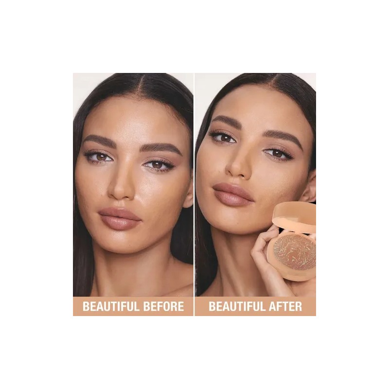 Phofay Base De Maquillaje En Polvo Compacto Fijador Mate 16h