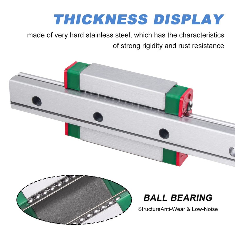 CNCMANS MGN12H 150 mm Miniature Linear Rail Guide MGN12 150