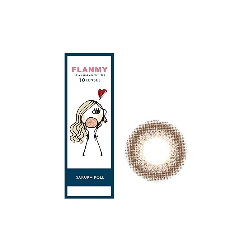 FLANMY フランミーワンデー 10枚入 【サクラロール】 ±0.00（度なし）