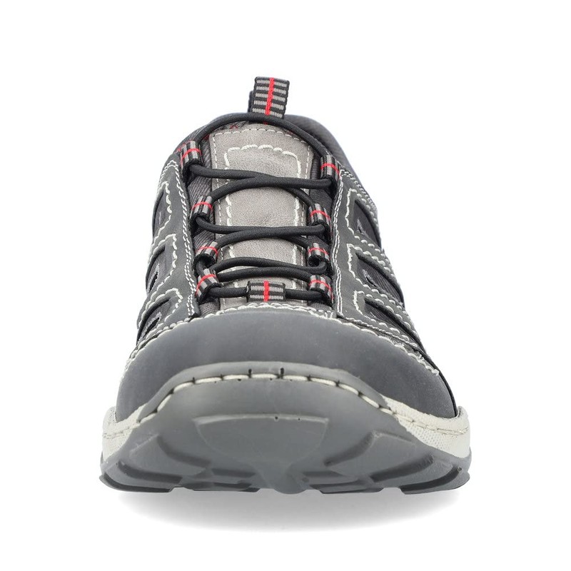 Rieker 08065 Men's Low-Top Trainers, grey 20
