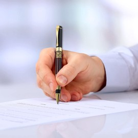 Cobee® Luxury Ballpoint Pen, 1.0 mm Business Metal Ballpoint Pen with 2 Refills Black Ink Smooth Writing Rollerball Pen, Fancy Ballpoint Pen, Gift for Men Women (Red)