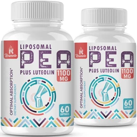 Liposomal Palmitoylethanolamide 1000 mg + Luteolin 100 mg, Micronized Pea 99% Highly Purified - Enhanced Absorption and Bioavailability, 120 Softgels