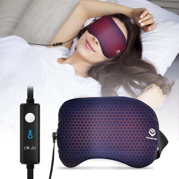 GRAPHENE TIMES Warming Eye Mask 3 Temperature Control Warm Therapeutic to Improve Blepharitis and Dry Eyes