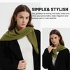 ACUSHLA Triangular Scarf Made of Wool Knitted Triangle Scarf with