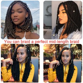 Brazilian Wool Hair Acrylic Yarn 100% 5PCS for African Crochet Braid/Box Braids/Jumbo Braiding/Senegalese Twist/Faux Locs/Twist Wraps Synthetic Fiber Hair Extensions Natural Black Color