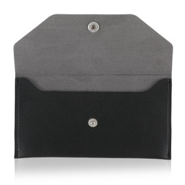 Sorcristy Cash Envelope Wallet Reusable Envelope Wallets Retro Clutch Wallets for Men Women Cash, Budgeting, Billing, and Organizing Finances (Black)