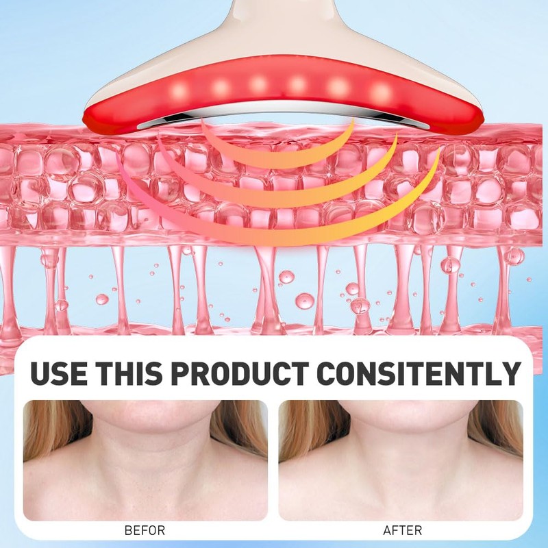 7 Color Facial Massager, 3 Modes Face Sculpting Tool, Vibrating