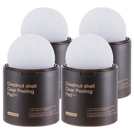 Mediheal Chestnut Peel Exfoliating Smooth Texture Pads 240ml, 60 Sheets, 4 Packs / 메디힐 율피 각질 매끈결 패드 240ml, 60매입, 4개