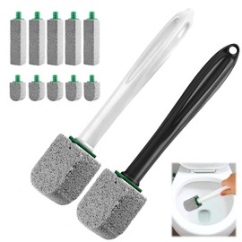 XIAOCHUAN Pumice Stone Toilet Bowl Cleaner With Long Handle Pumice Stone Toilet Cleaner Rust and Grease Stain Clean Suitable for Toilets Bathroom Sink,BBQ 2 Wand+ 10 Pack Pumice Stones