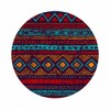 IBILIU Native American Style Coasters for Drinks,Set of 6 Leather
