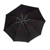 Compact Folding Reverse Umbrella Windproof Red Fibreglass Ribs Auto Open